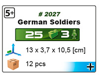 Soldats Allemands - 3 figurines avec accessoires